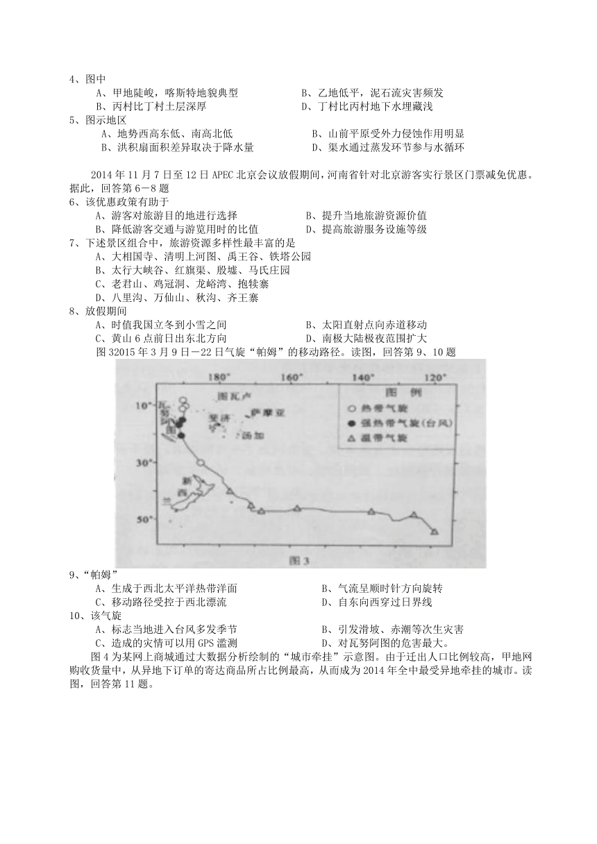 2015高考北京文综