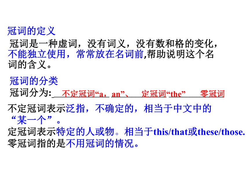 中考英语二轮专项复习 冠词 课件