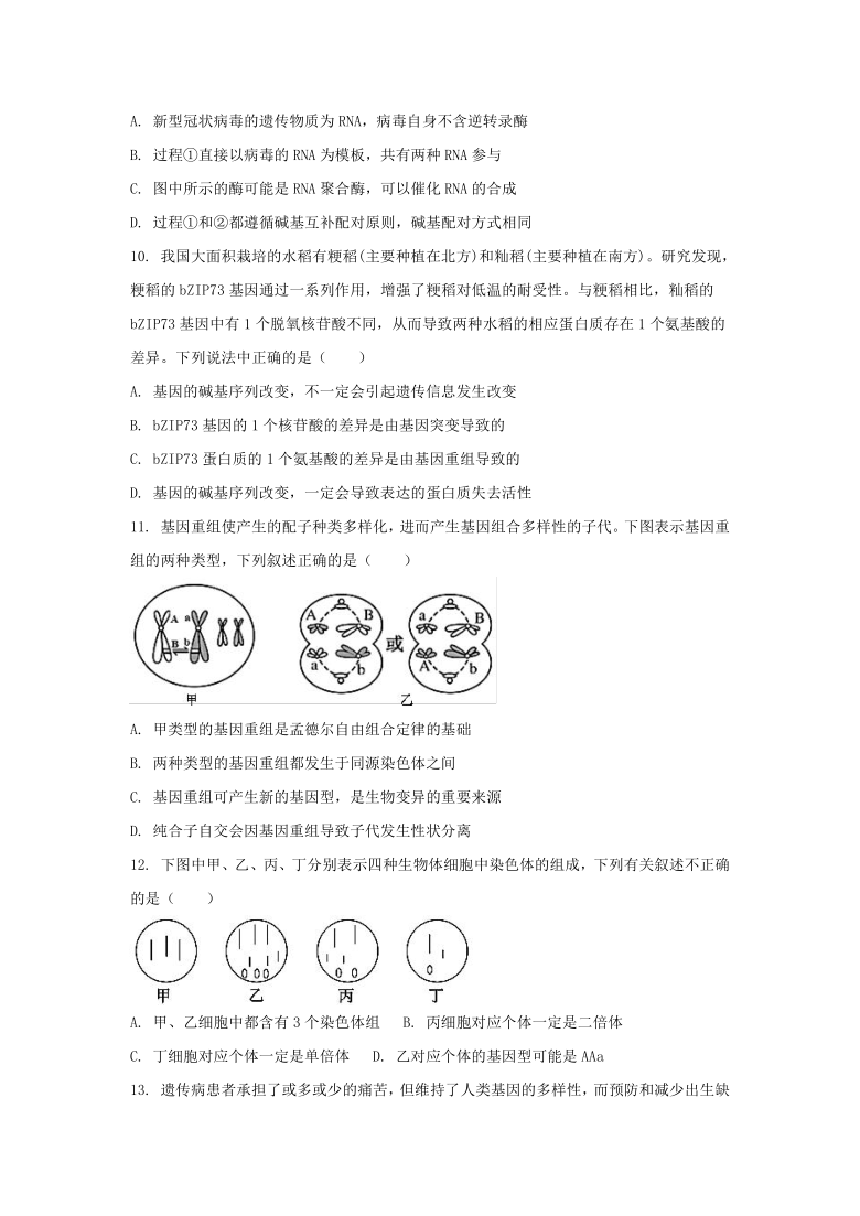 山东省临朐县临朐实高2020-2021学年高一7月月考生物试题 Word版含解析