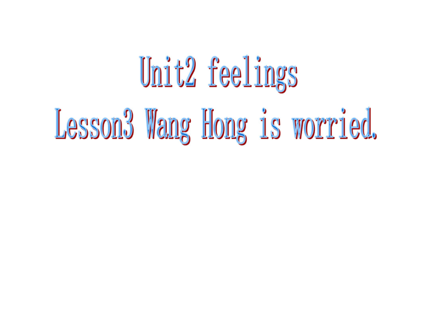 Unit 2 Feelings Lesson 3 课件
