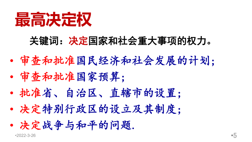 人民代表大会：国家权力机关 课件 20张PPT