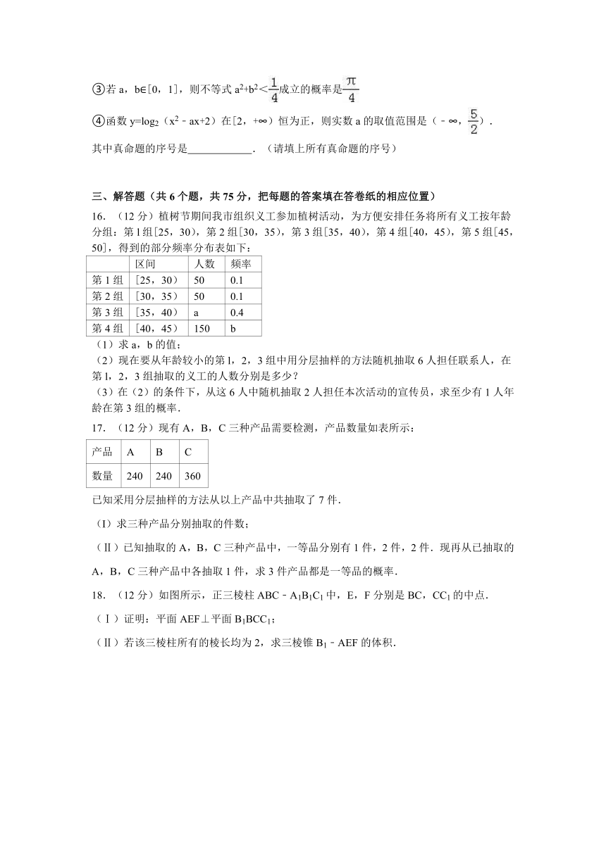 山东省平度市2017年高考数学二模（文）试卷 Word版含答案