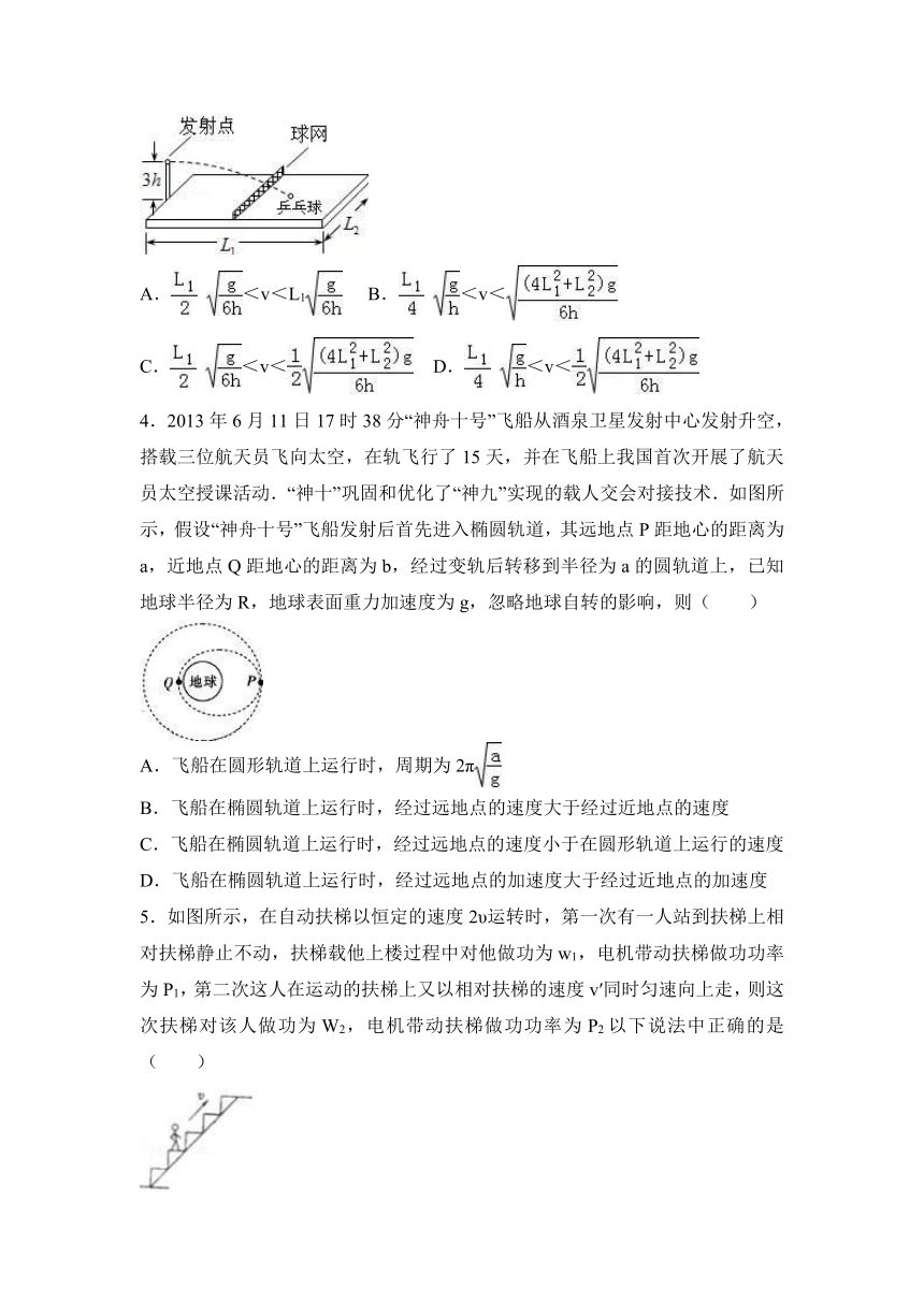 广东省揭阳市普宁市勤建中学2017届高三（上）第三次月物理试卷（解析版）