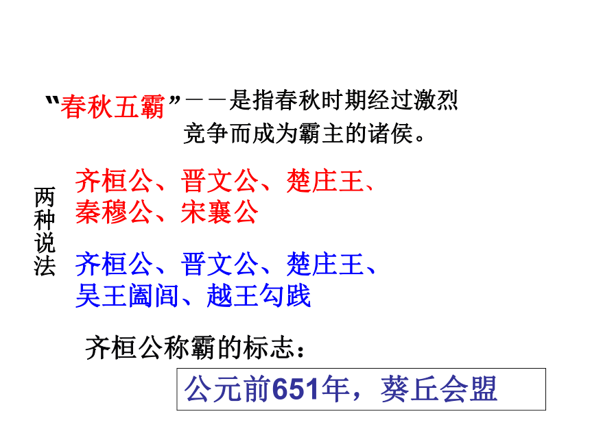 诸侯争霸和百家争鸣 课件