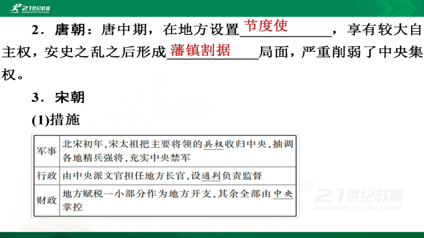 人教版必修1 第3课从汉至元政治制度的演变 课件（30张PPT)
