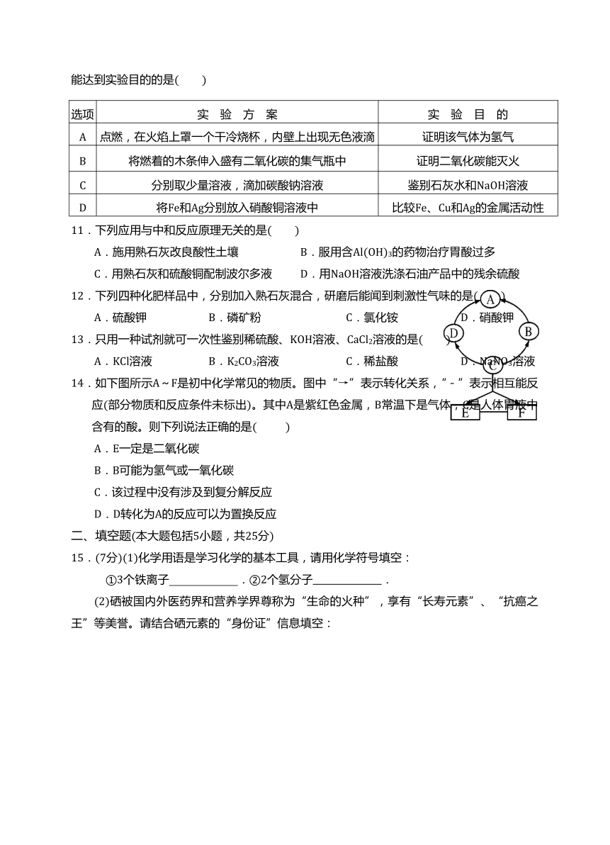 广东省汕头市龙湖区2017年中考模拟化学试题