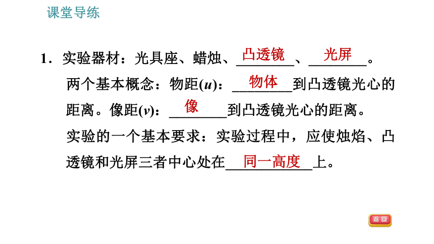 人教版八年级上册物理习题课件 第5章 5.3   凸透镜成像的规律（33张）