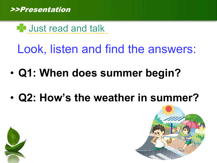 Unit 6 There are four seasons in a year Lesson 33 教学课件