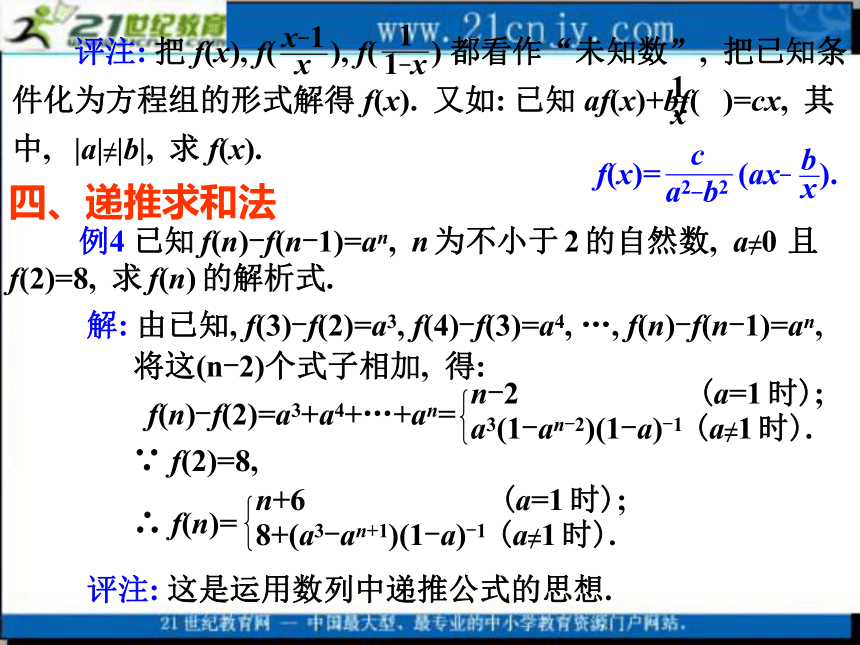2010高考数学专题复习课件：06函数的解析式