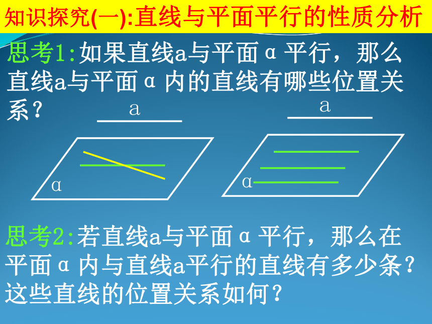 北师版数学必修2 2.2.3《直线与平面平行的性质》(安徽省滁州市)
