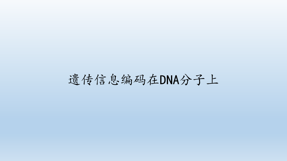 浙科版（2019）生物必修2：3.2 遗传信息编码在DNA分子上  课件（共25张PPT）