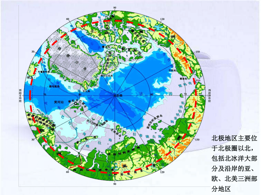 极地的海陆位置图片