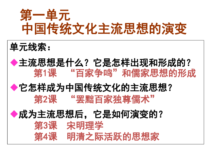 高中历史人教版必修三课件：第1课“百家争鸣”和儒家思想的形成 (共38张PPT)