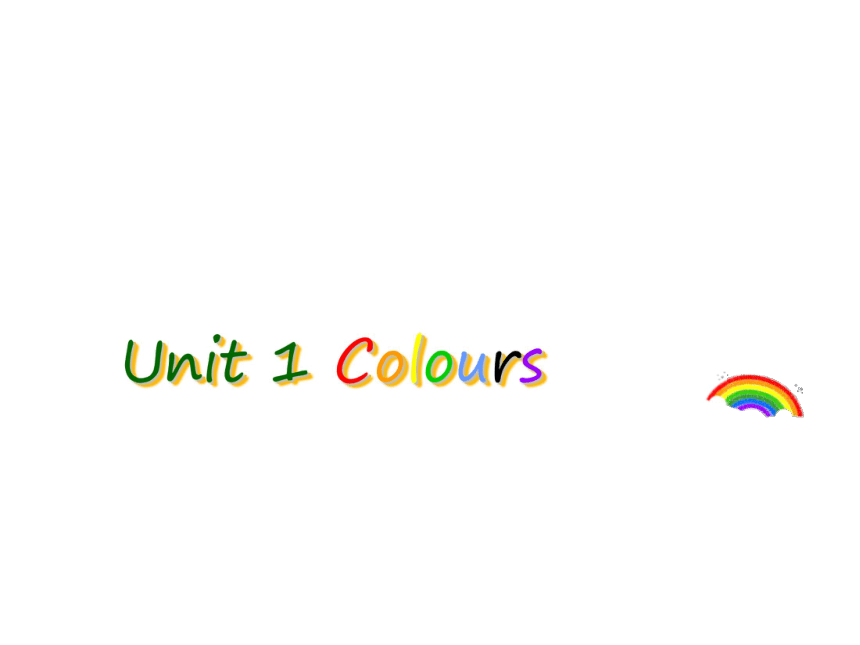 小学英语三年级上Unit2 Colours 课件