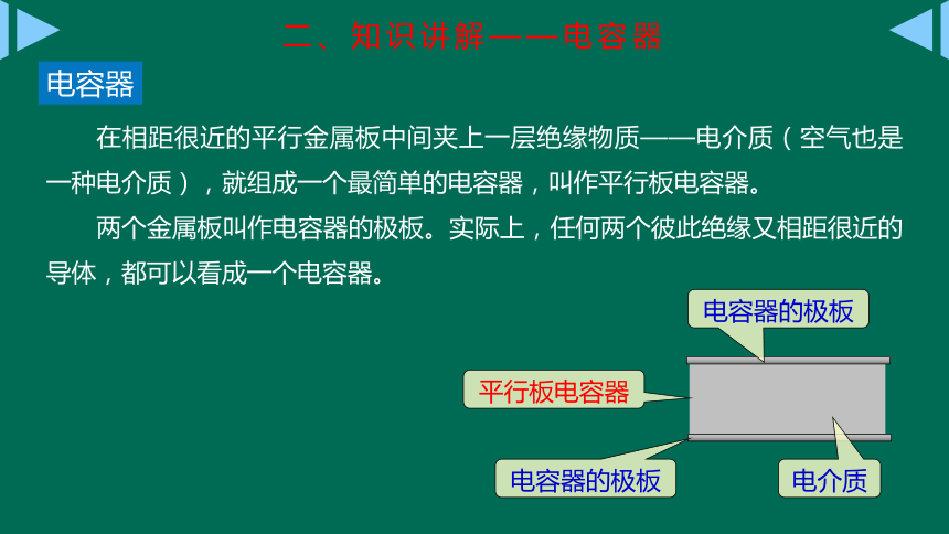 4電容器的電容目錄二,知識講解三,小結四,練習一,上節回溯一,上節回溯