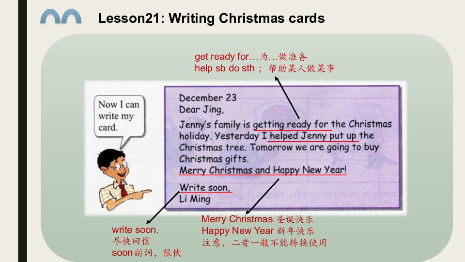 Lesson21 Christmas Cards 课件（15张PPT）