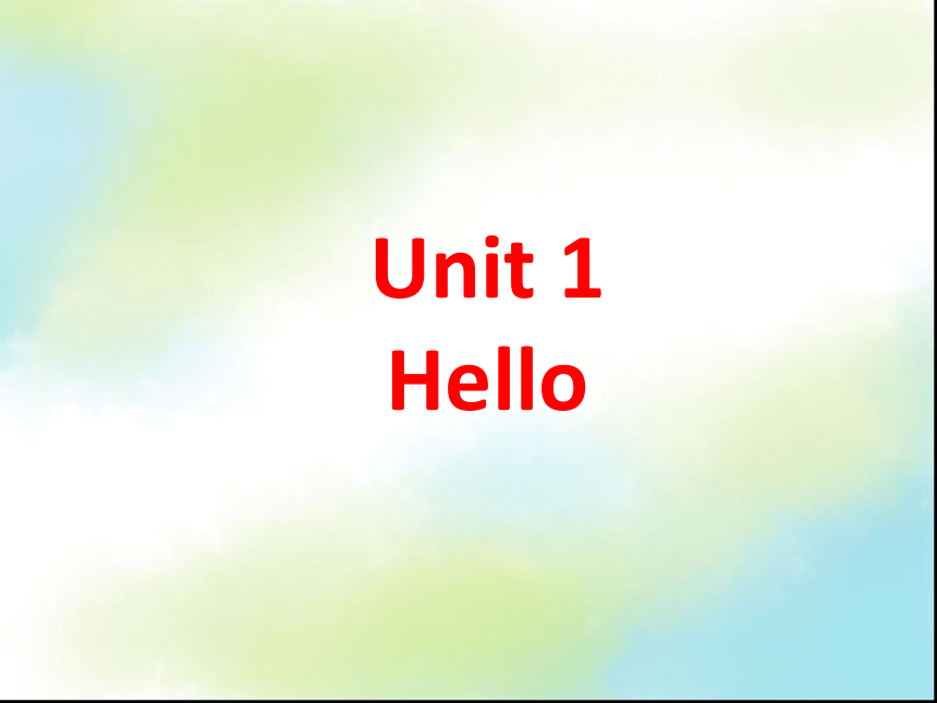 英语三年级上闽教版《Unit 1 Hello》课件1