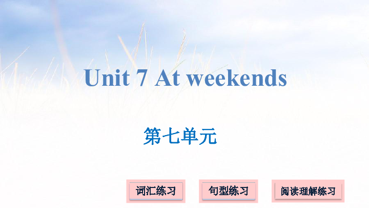 Unit 7 Protect the Earth 习题课件(21张PPT)