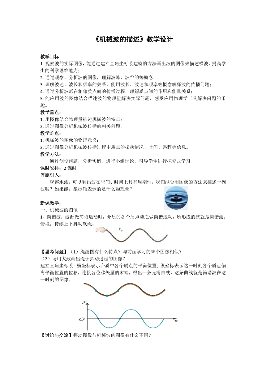 32機械波的描述教學設計