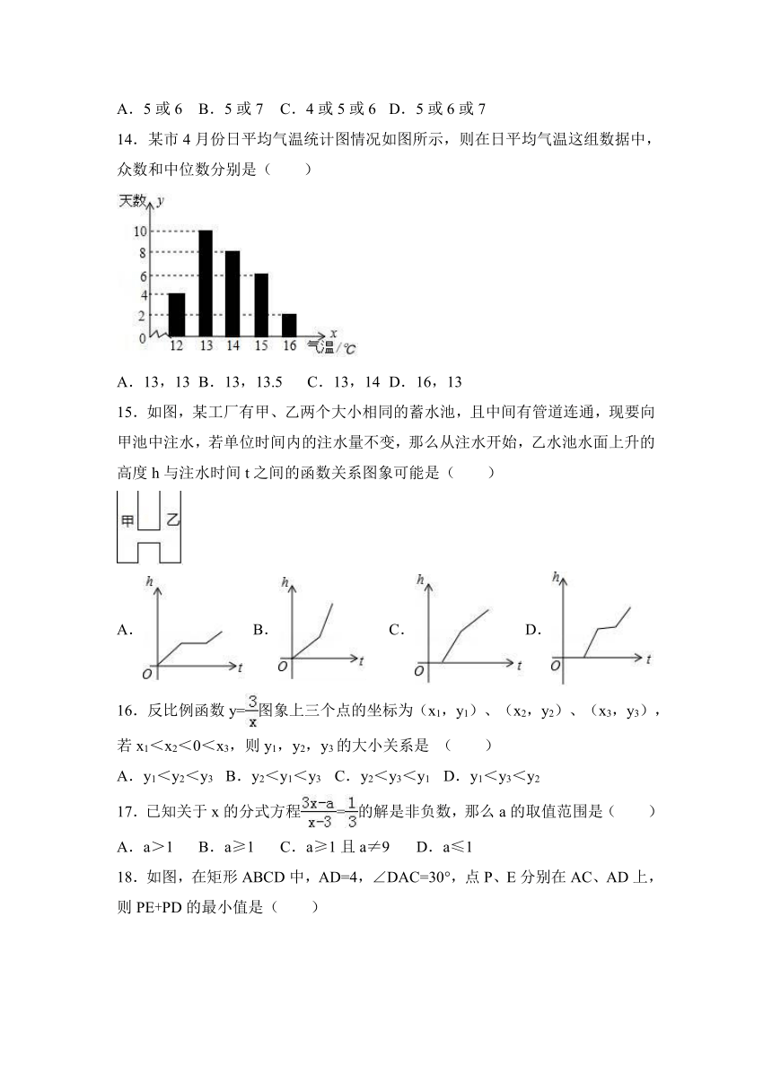 2017年黑龙江省龙东地区中考数学试卷（word解析版）