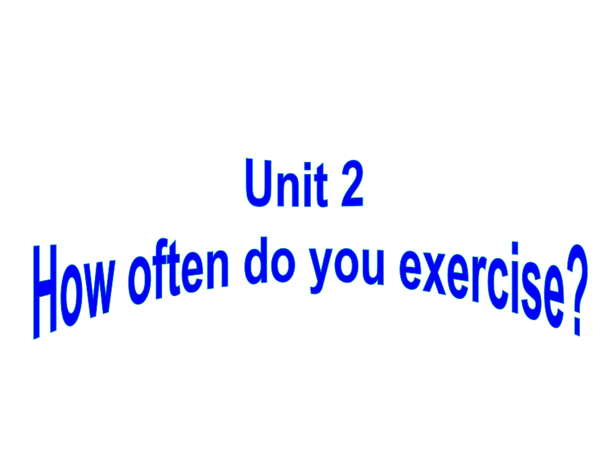 Unit 2 How often do you exercise?(Section B 3a-Self check）