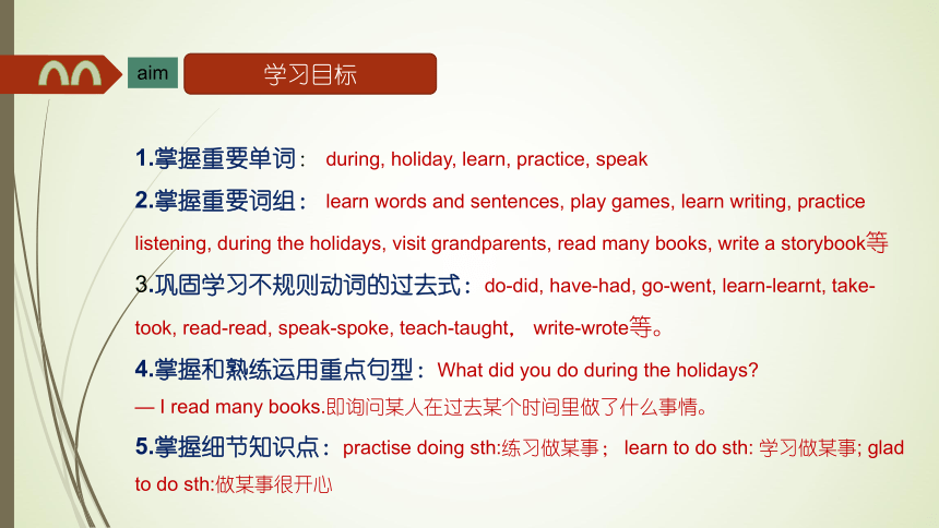 Unit1 What did you do during the holidays 课件(共36张PPT)