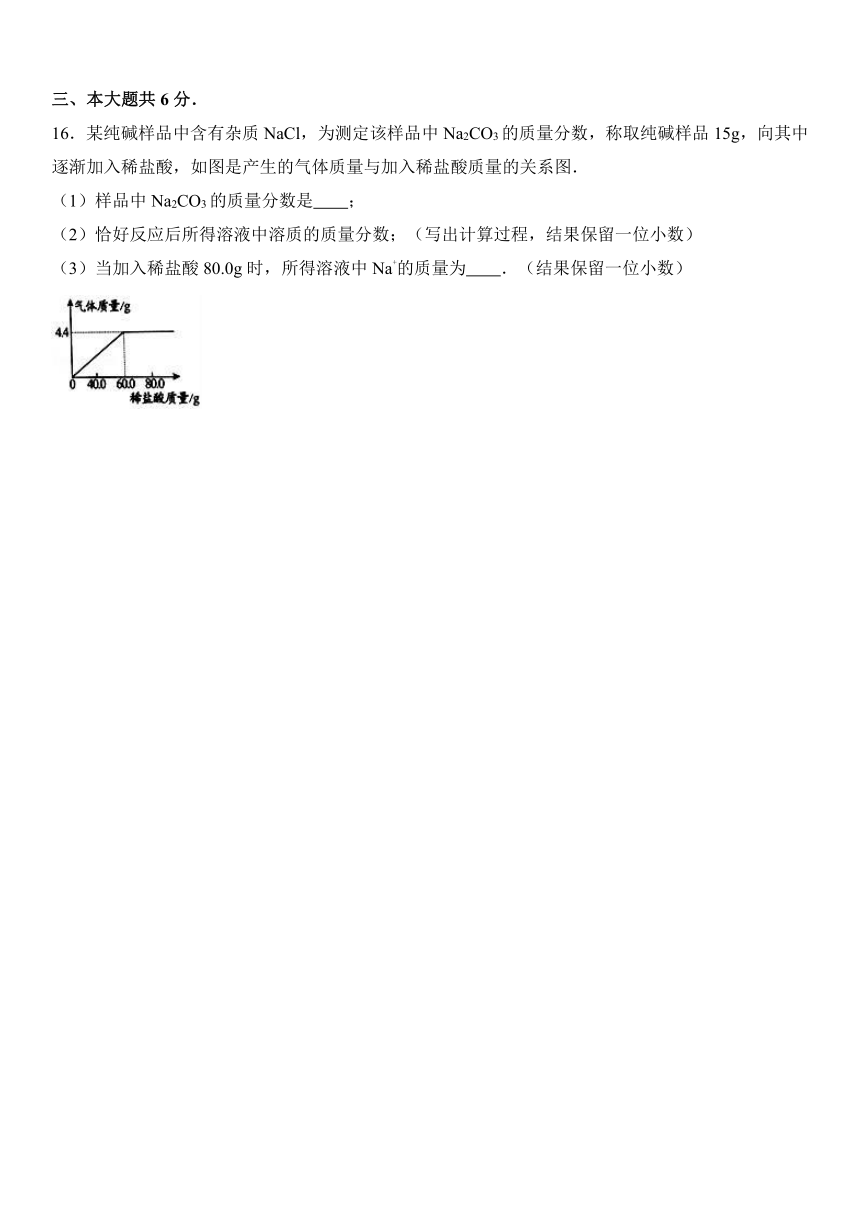 2017年安徽省宿州市埇桥区中考化学一模试卷（解析版）