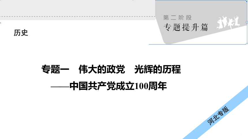 2021年河北历史复习 专题一：伟大的政党、光辉的历程 —中国共产党成立100周年  课件（34张PPT）