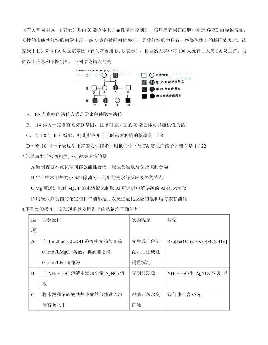 河南省新乡市2018届高三第二次模拟测试 理综