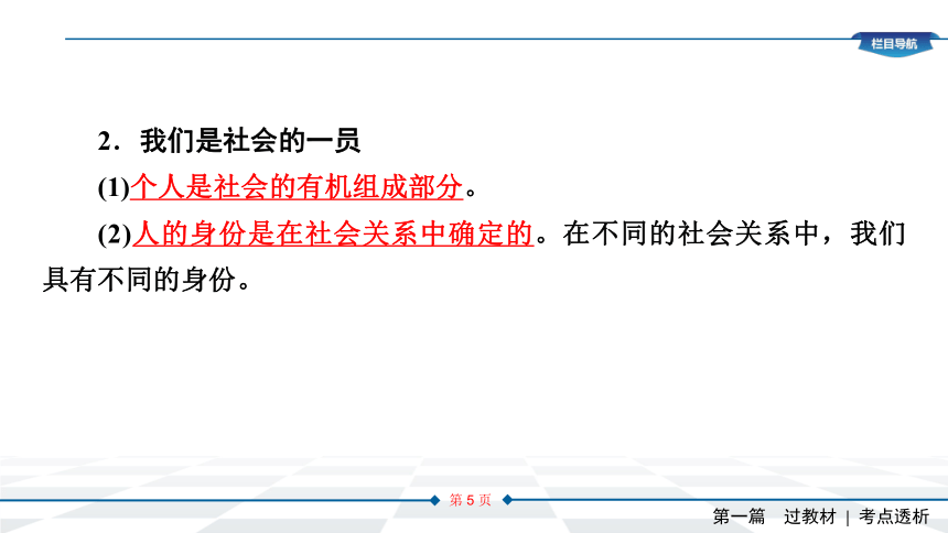 2021年中考总复习道德与法治统编版(内江专用) 第八讲　走进社会生活课件（46张幻灯片）