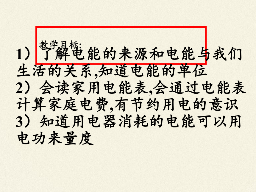 人教版九年级全一册 物理 课件 18.1电能　电功(31张ppt)