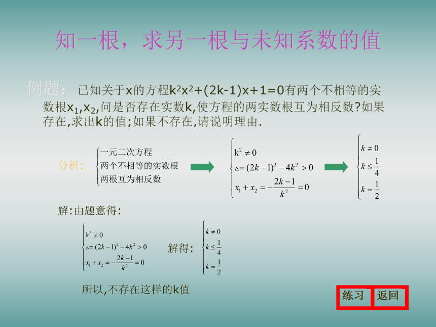 根与系数的关系的应用[上学期]