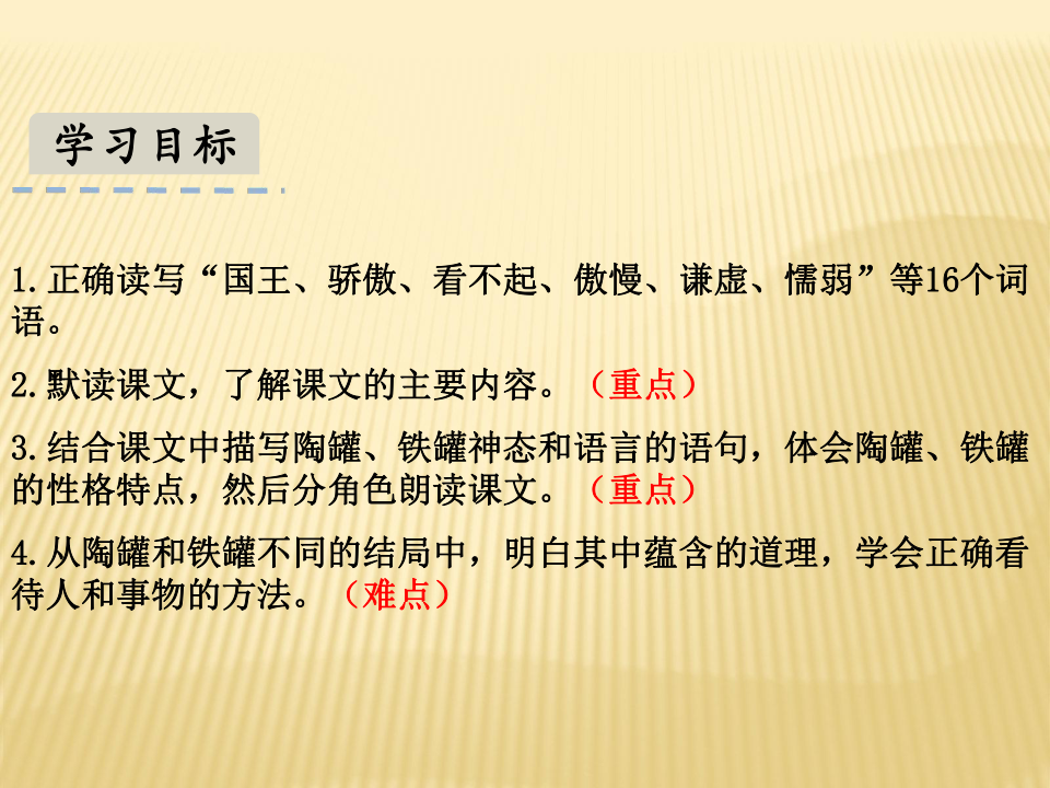 部编版语文三年级下册课件6 陶罐和铁罐(18张）