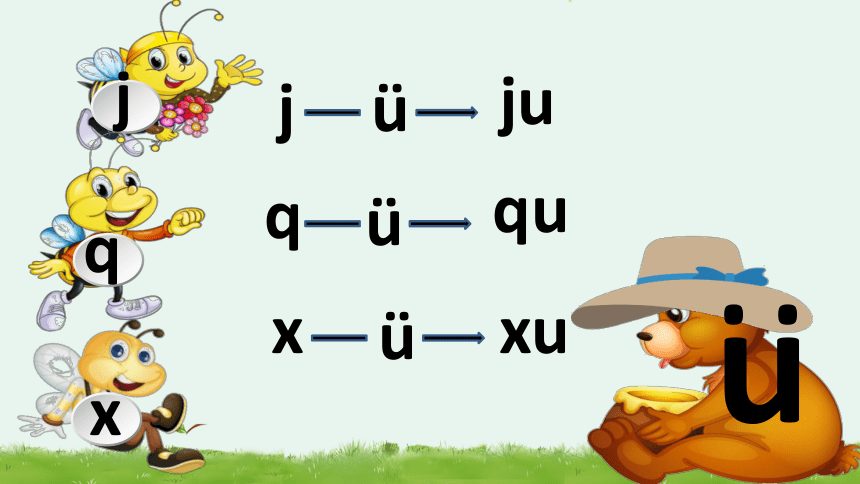 6jqx和ü的拼写规则课件12张
