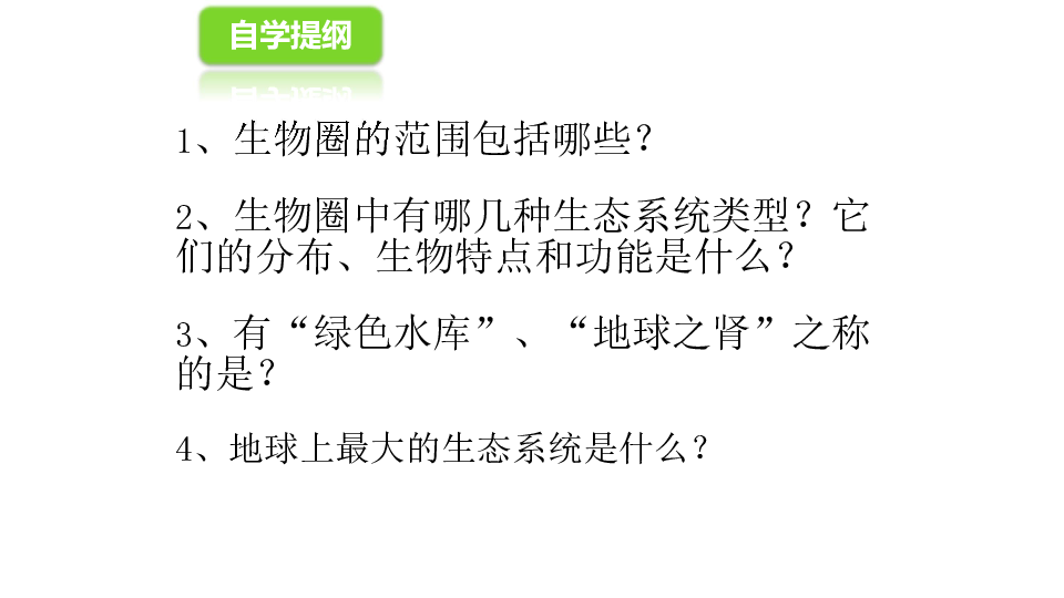 人教版七年级生物上册：1.2.3 生物圈是最大的生态系统  课件（共38张PPT）