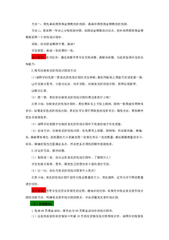 6.2  复式折线统计图