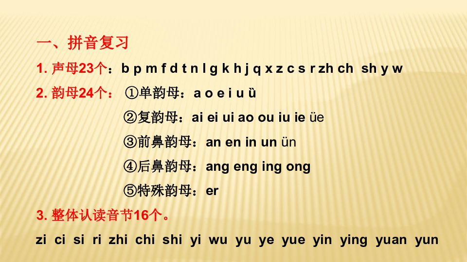 小升初语文总复习课件 1 字音（汉语拼音、多音字）（通用版）(共20张PPT)