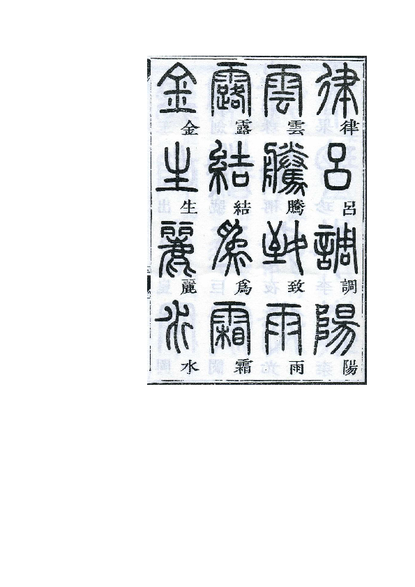 小學硬筆書法素材鄧石如千字文篆書