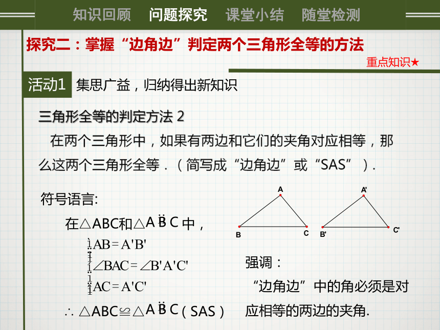 12.2 三角形全等的判定课件（第二课时SAS）