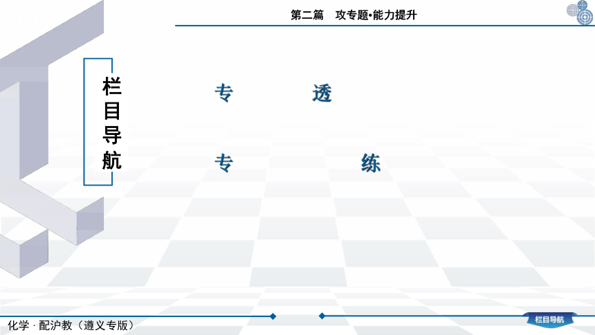 2021年化学总复习化学沪教版（遵义专版）专题一　气体的制取、干燥和净化课件（95张PPT）