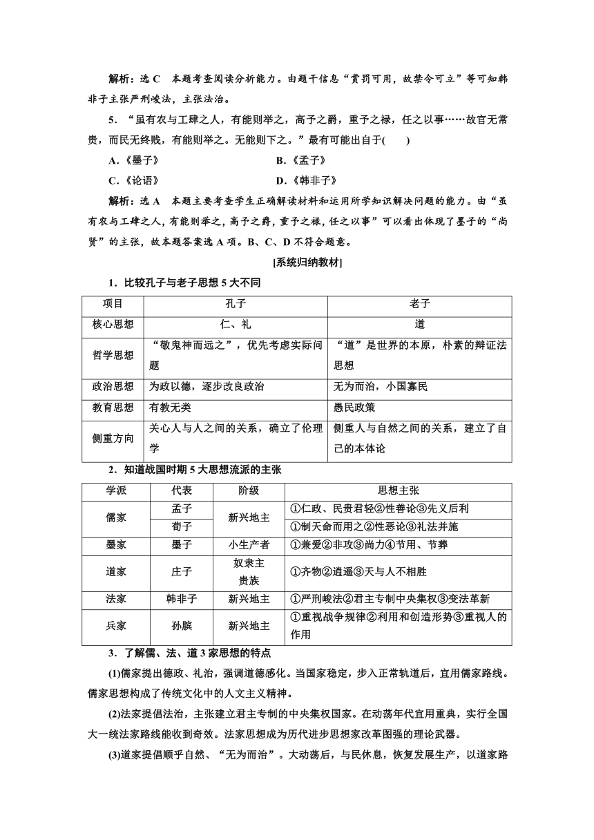 2018届《创新方案》岳麓版历史一轮复习教师用书：必修3 文化发展历程