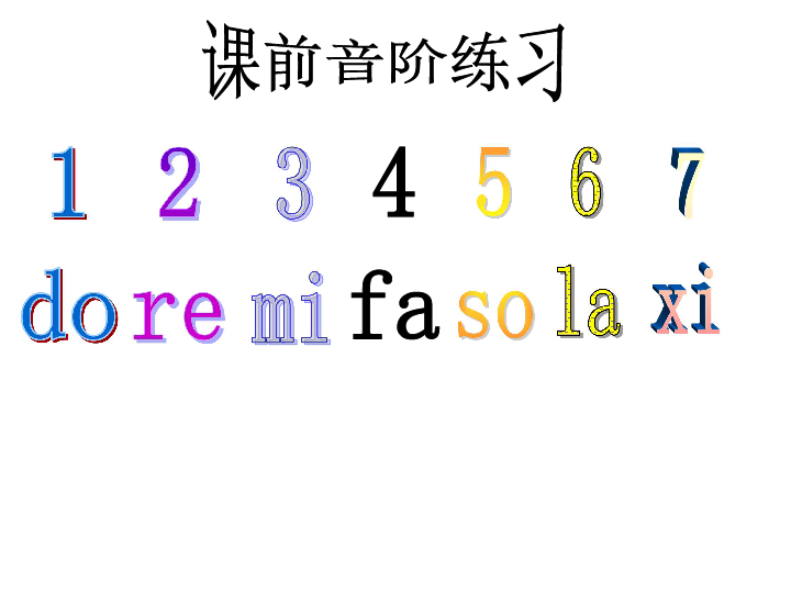 課前音階練習1do2re3mi4fa5so6la7xi考一考1356427漁舟唱晚初識古箏