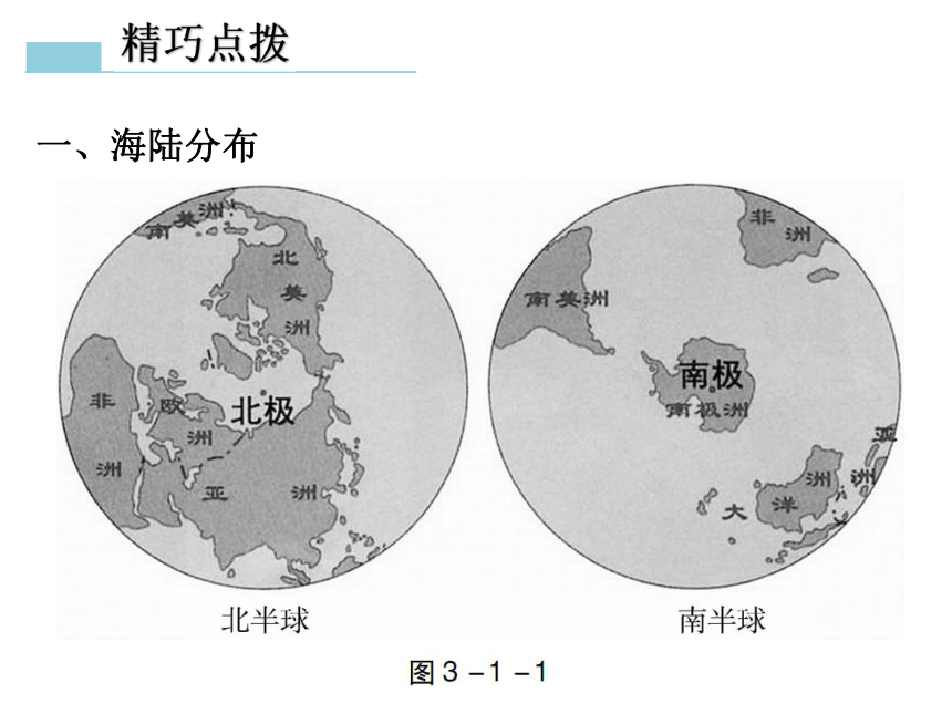 地理七年级上粤教版第三章第一节陆地与海洋的分布课件（31张）