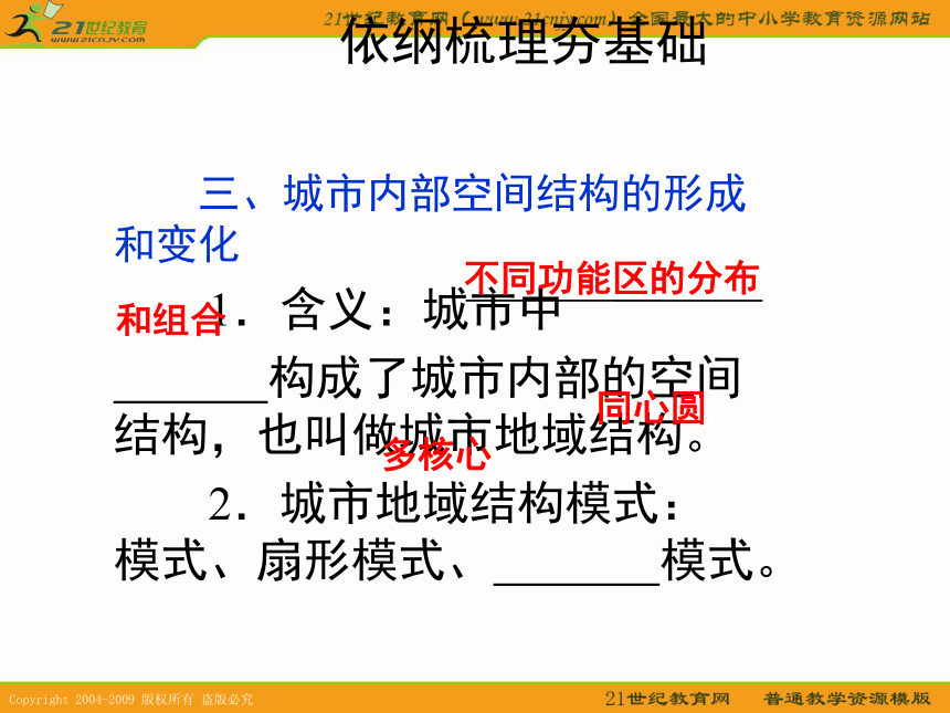 2011地理高三一轮复习课件资料第16讲：城市与城市化