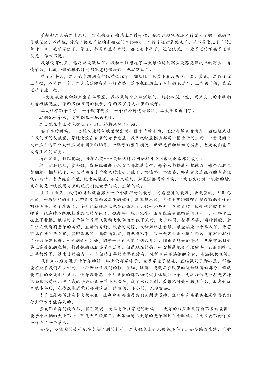 吉林省长春市绿园区2016年中考第二次模拟语文试题