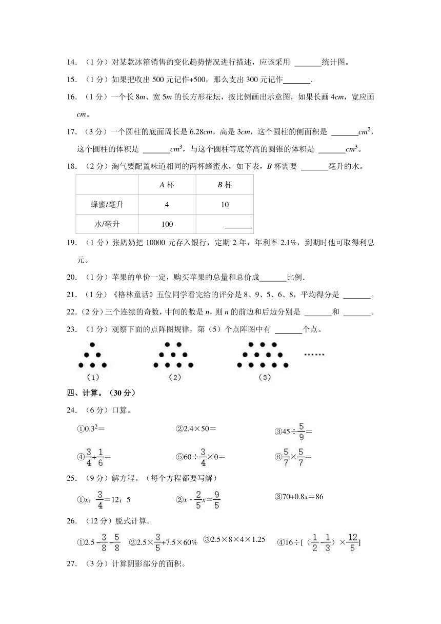 人教版2021年宁夏银川市灵武市小升初数学试卷word版含解析