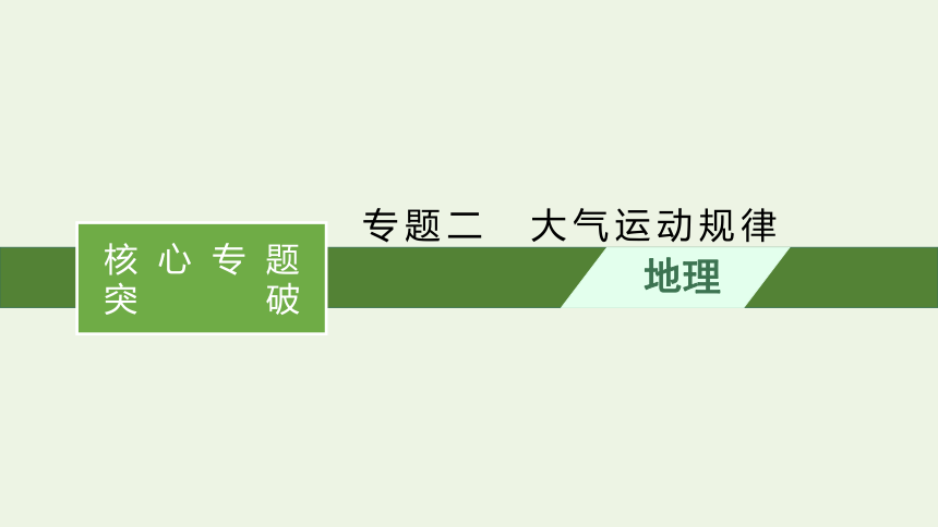 2021高考地理二轮复习专题二大气运动规律课件（90张）