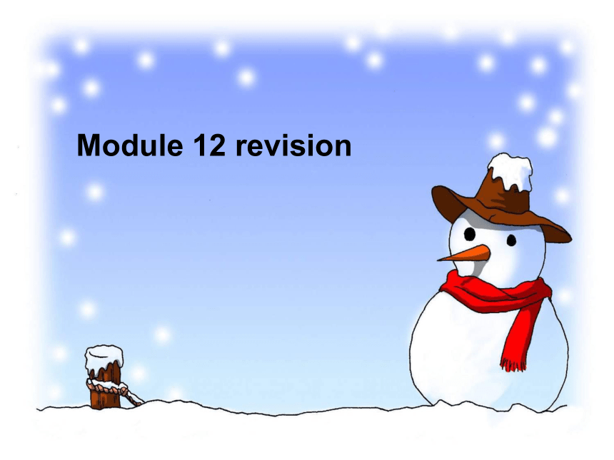 module 12 revision[上学期]