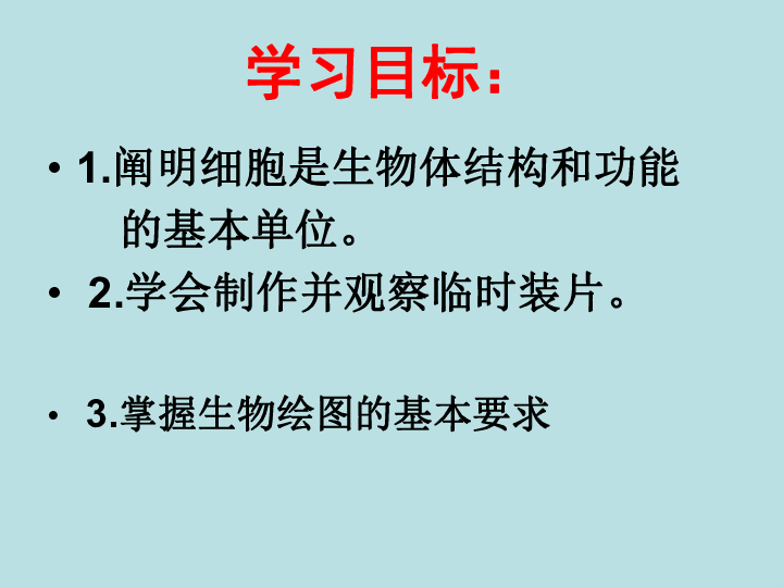 苏科版七年级下册生物 8.1生物体的基本结构 课件(24张PPT)