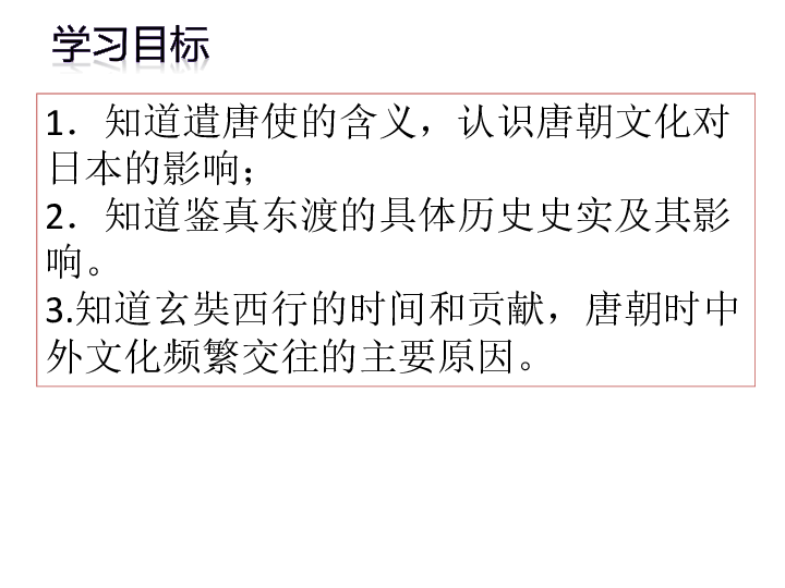 人教部编版七年级下册历史 第一单元第4课唐朝的中外文化交流（25张PPT）